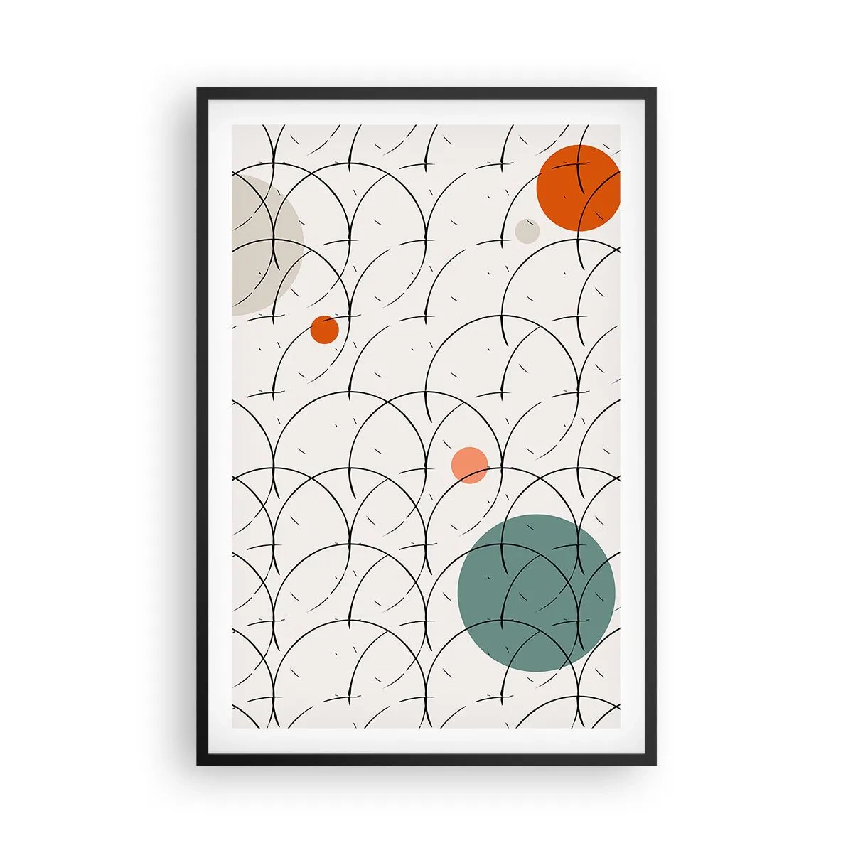 Affisch i svart ram - I popkonstens anda - 61x91 cm