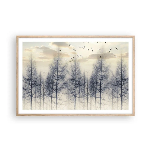 Affisch i ram av ljusek - Skogens andar - 91x61 cm