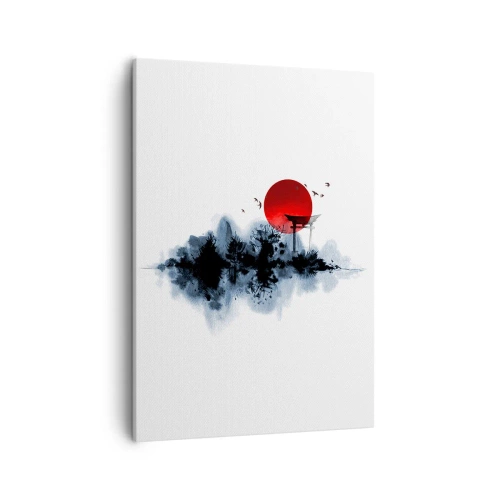 Canvastavla - Bild på duk - Japansk utsikt - 50x70 cm
