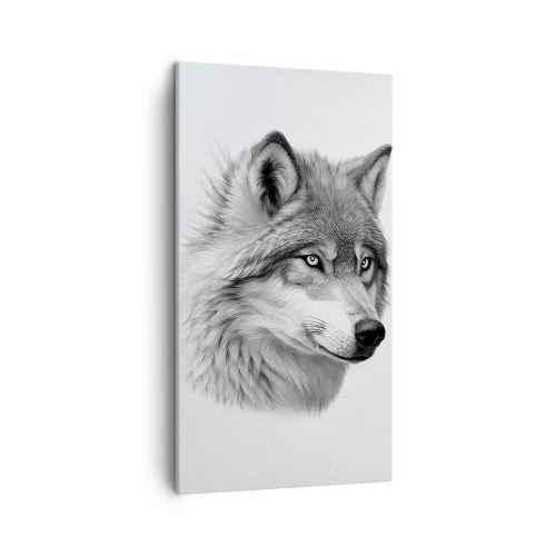 Canvastavla - Bild på duk - Alfa - utan tvekan - 45x80 cm