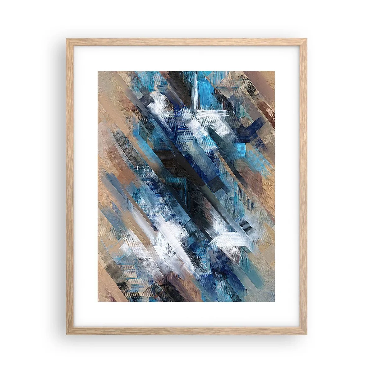 Affisch i ram av ljusek - På en blå sluttning - 40x50 cm