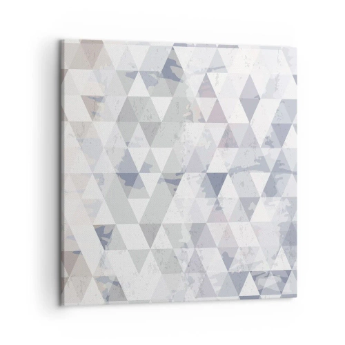 Canvastavla - Bild på duk - Trianglar - 50x50 cm