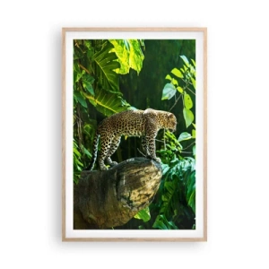 Affisch i ram av ljusek - På jakt? - 61x91 cm