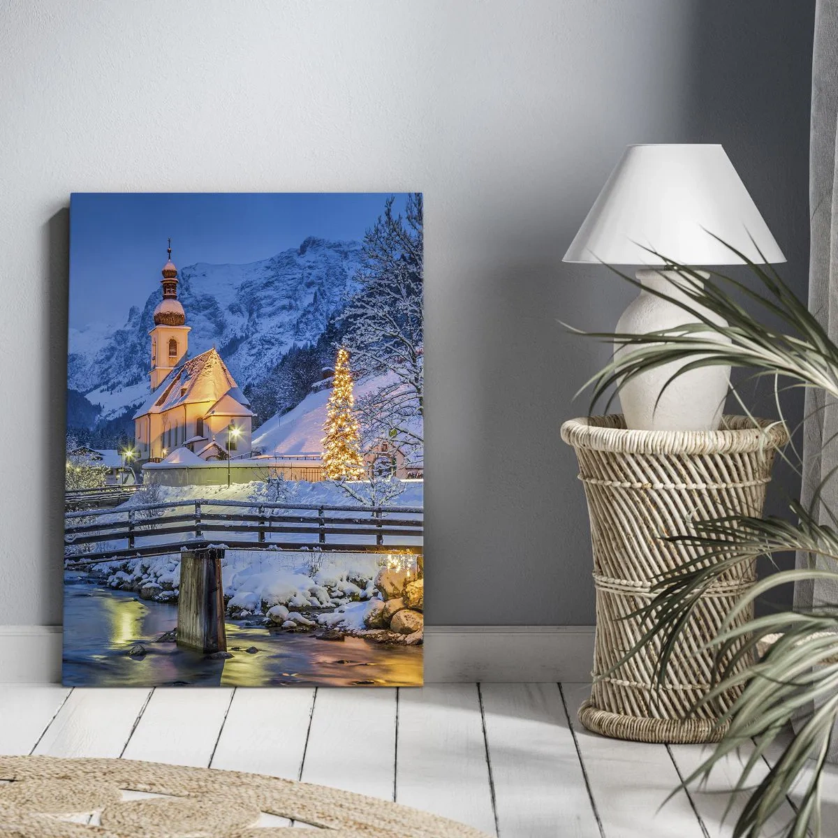 Canvastavla - Bild på duk - Julens anda - 50x70 cm
