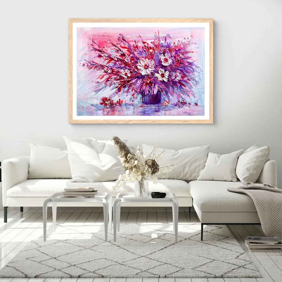 Affisch i ram av ljusek - Oskuld och passion - 70x50 cm