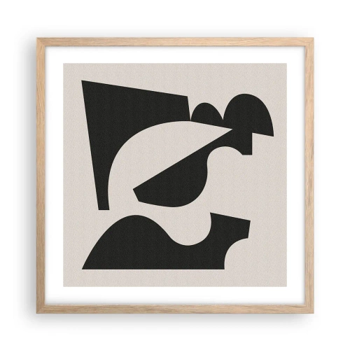 Affisch i ram av ljusek - För självmontering - 50x50 cm