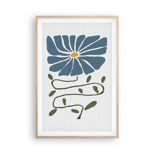 Affisch i ram av ljusek - Kvist till blomma - 61x91 cm