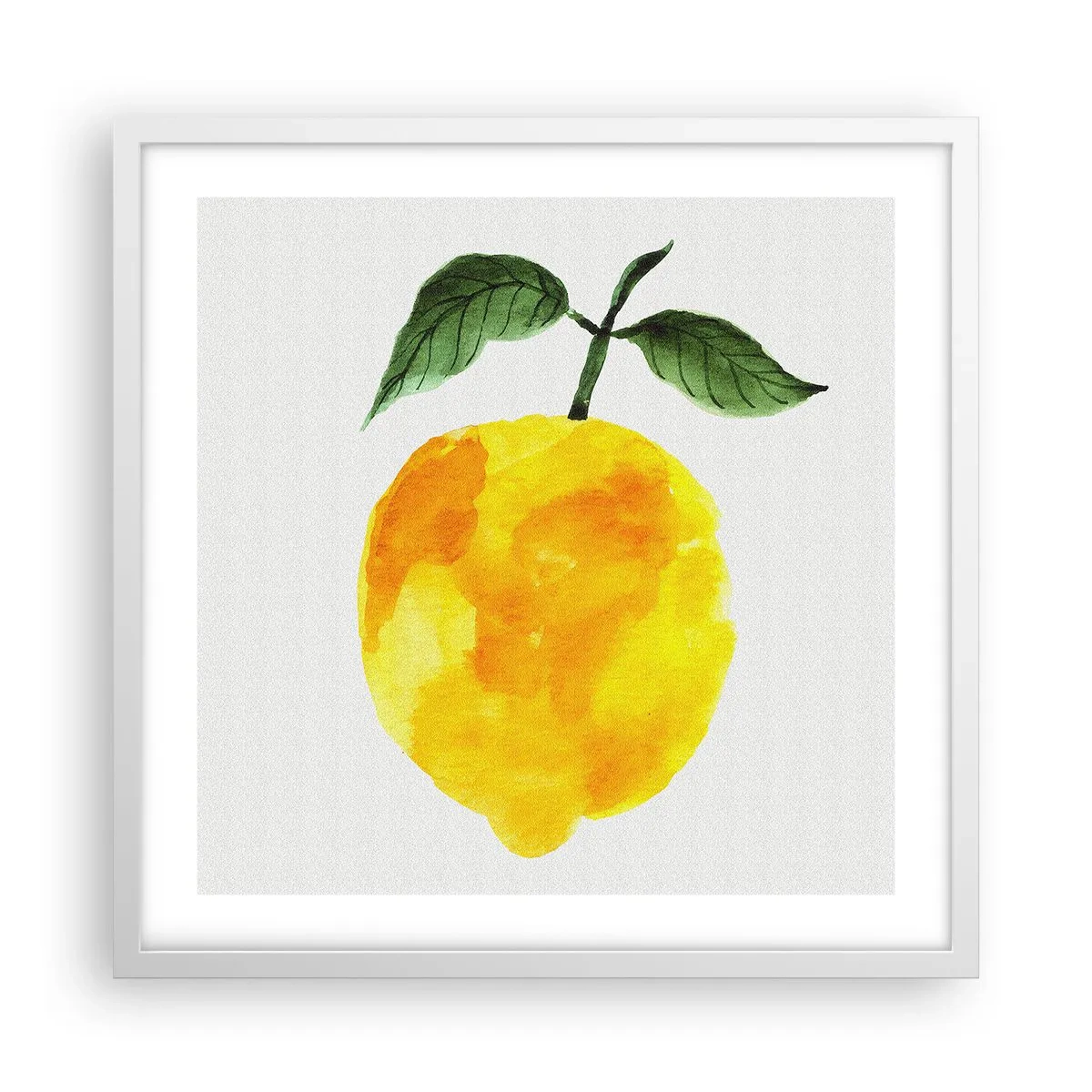 Affisch i vit ram - Hur man känner smaken av solen - 50x50 cm