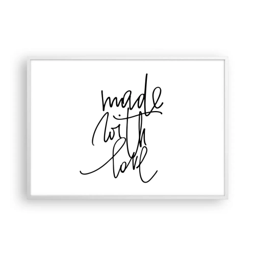 Affisch i vit ram - Bästa märket - 100x70 cm