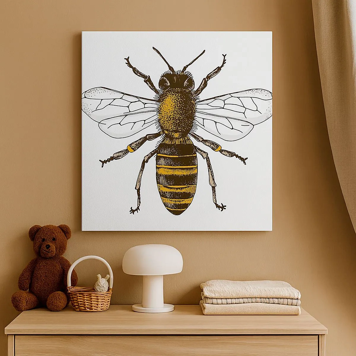 Canvastavla - Bild på duk - Vackert och bra - 30x30 cm