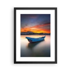 Affisch i svart ram - Det kommer en god natt - 30x40 cm