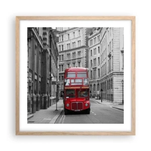 Affisch i ram av ljusek - Vardagen behöver inte vara grå - 50x50 cm