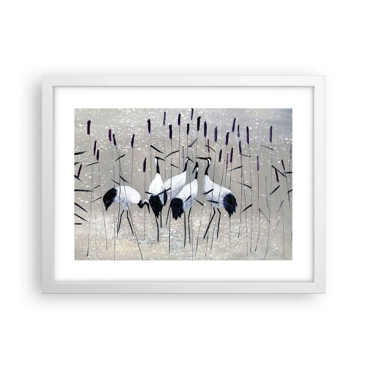 Affisch i vit ram - Bland sina - 40x30 cm