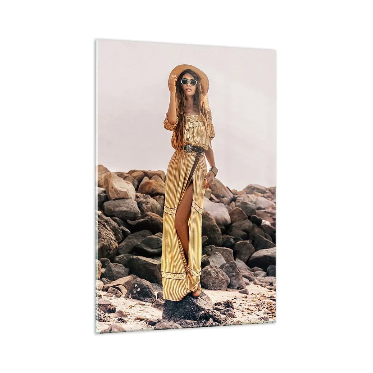 Glastavla - Bild på glas - Stenarnas magi - 70x100 cm