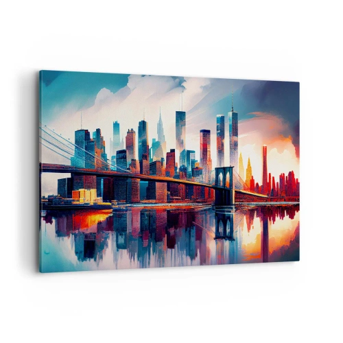 Canvastavla - Bild på duk - Fenomenala New York - 120x80 cm