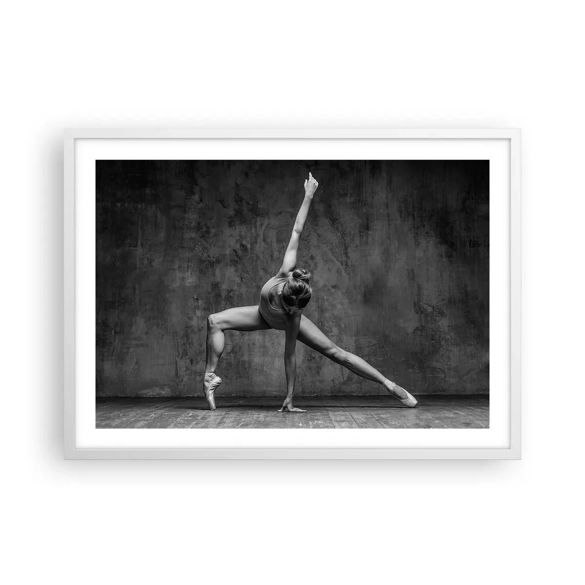 Affisch i vit ram - Balansens ideal - 70x50 cm