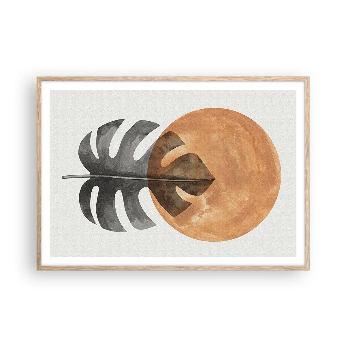 Affisch i ram av ljusek - Alltid solen - 100x70 cm