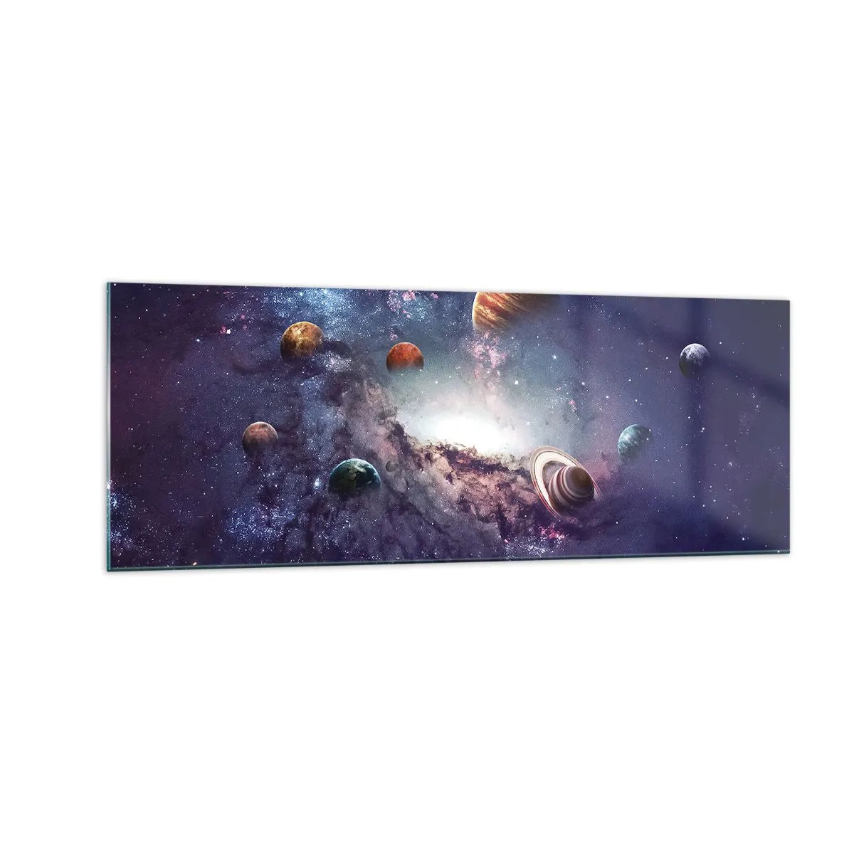 Glastavla - Bild på glas - Sol- och danssystem - 140x50 cm