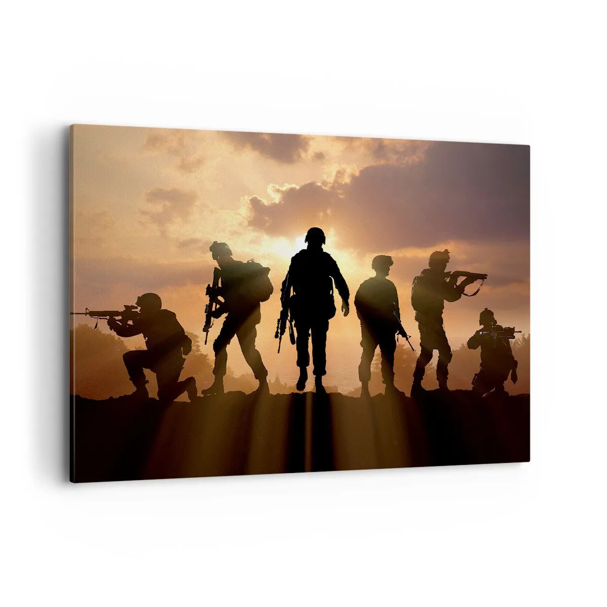 Canvastavla - Bild på duk - Brothers in arms - 100x70 cm
