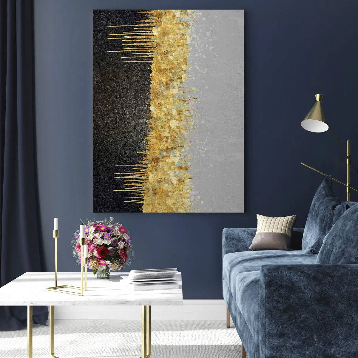 Glastavla - Bild på glas - Inåt och uppåt - 50x70 cm