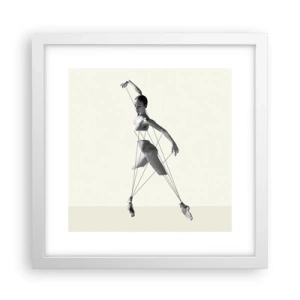 Affisch i vit ram - I världens teater - 30x30 cm