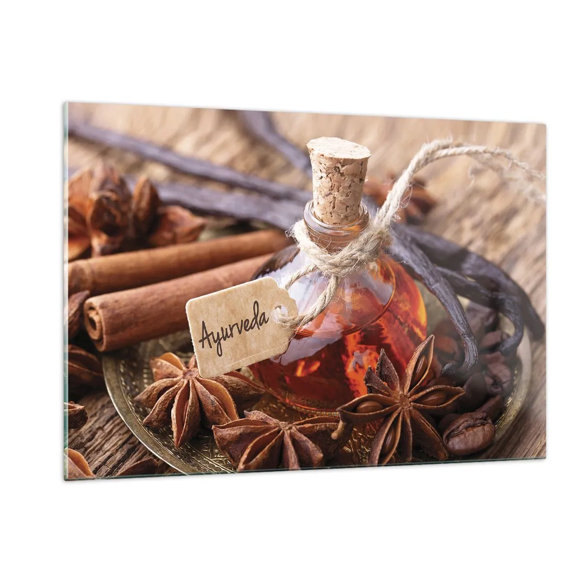 Glastavla - Bild på glas - Mot kroppens och själens enighet - 120x80 cm