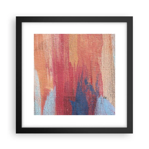 Affisch i svart ram - Rinnande regnbåge - 30x30 cm