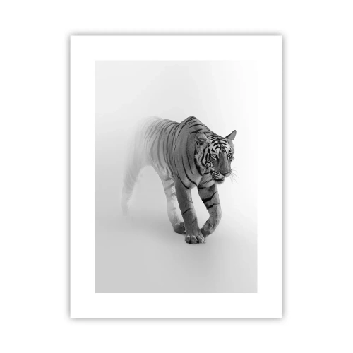 Affisch - Gömd i dimman - 30x40 cm