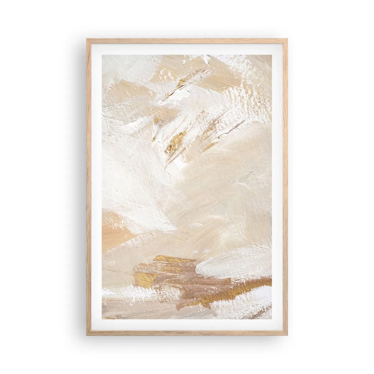 Affisch i ram av ljusek - Pastellfärgad komposition - 61x91 cm