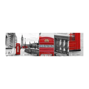 Provbit av fototapet Premium Canvas - London utan tvekan - Stad, London, Arkitektur - 100x30 cm
