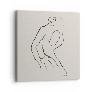 Canvastavla - Bild på duk - Intim skiss - 30x30 cm