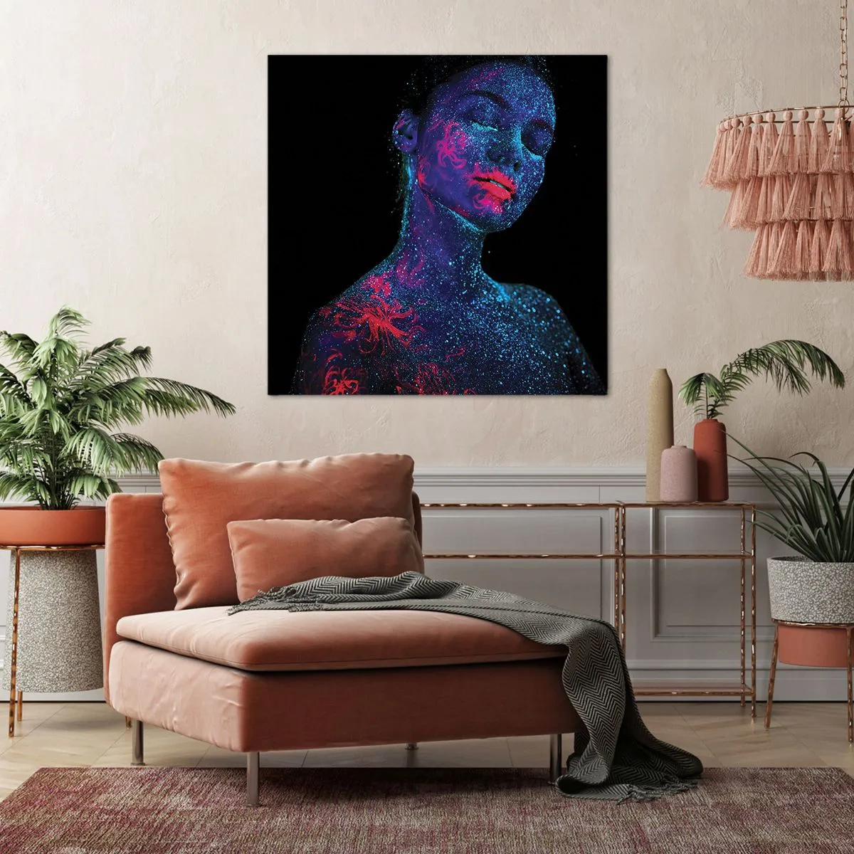 Canvastavla - Bild på duk - I sjärndammet - 30x30 cm