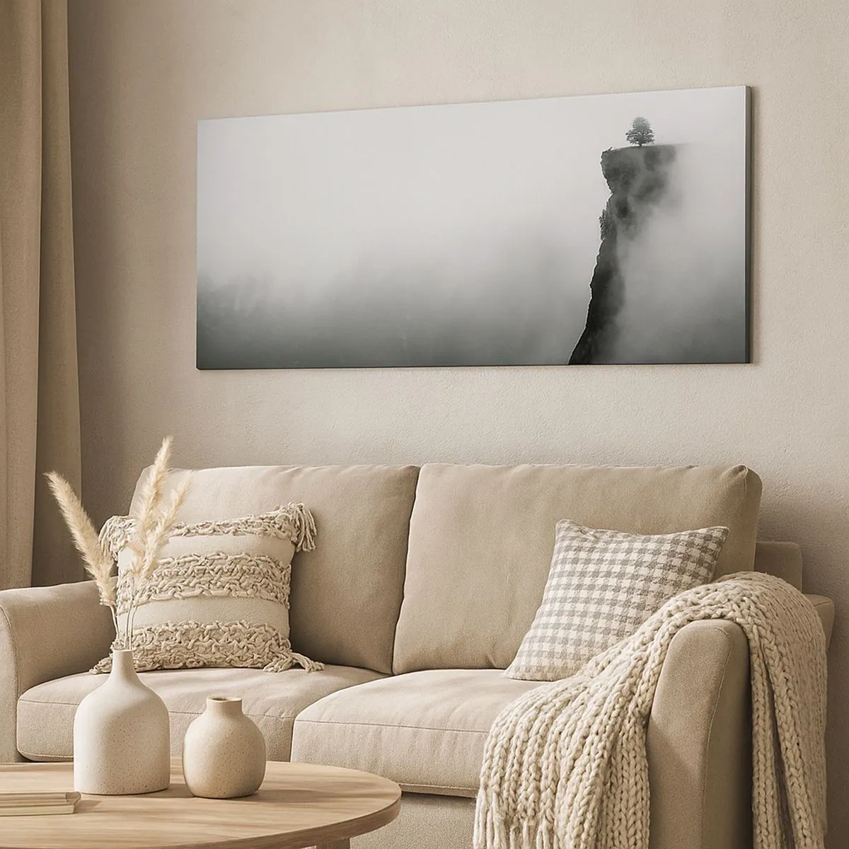 Canvastavla - Bild på duk - På världens gräns - 100x40 cm