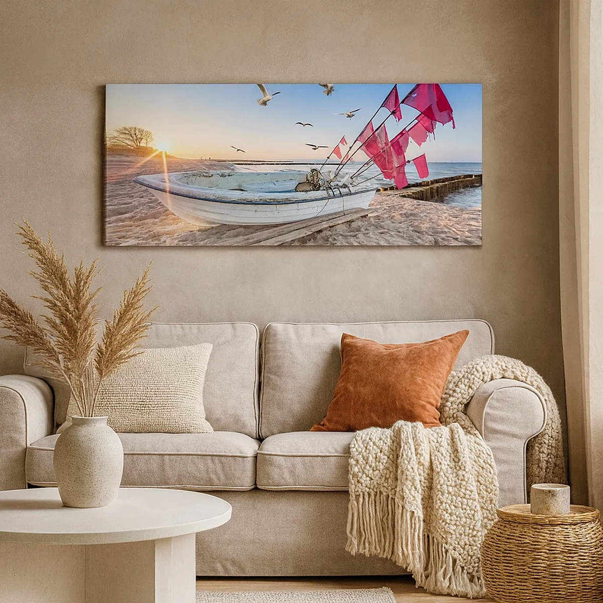 Canvastavla - Bild på duk - Välförtjänt vila - 30x30 cm