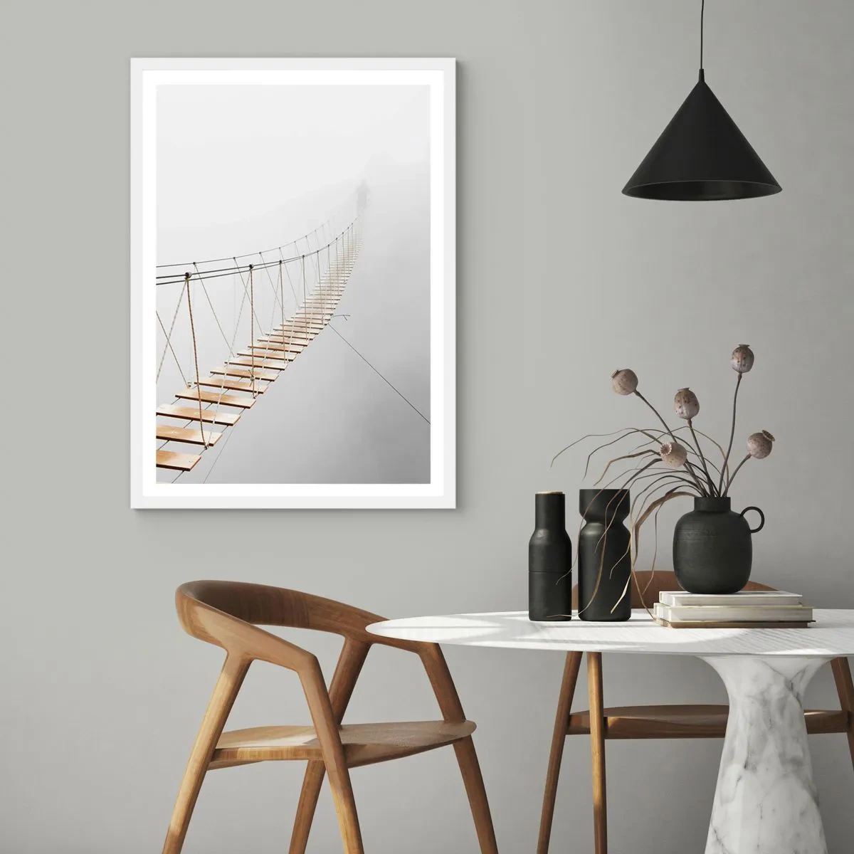 Affisch i vit ram - Vart leder den dig? - 40x50 cm