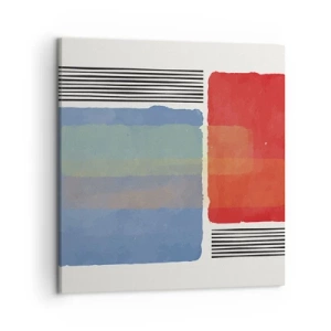 Canvastavla - Bild på duk - Geometrins anda  - 50x50 cm