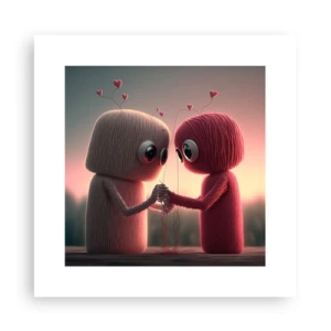 Affisch - Alla får lov att älska - 30x30 cm