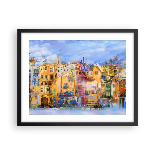 Affisch i svart ram - Vi är tillsammans - 50x40 cm