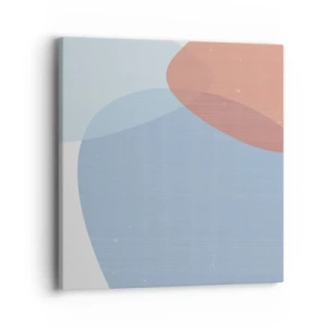 Canvastavla - Bild på duk - Pastellfärgade relationer - 40x40 cm