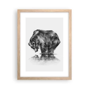 Affisch i ram av ljusek - Roligt att se någon närstående - 30x40 cm