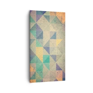 Canvastavla - Bild på duk - Trianglarnas republik - 55x100 cm