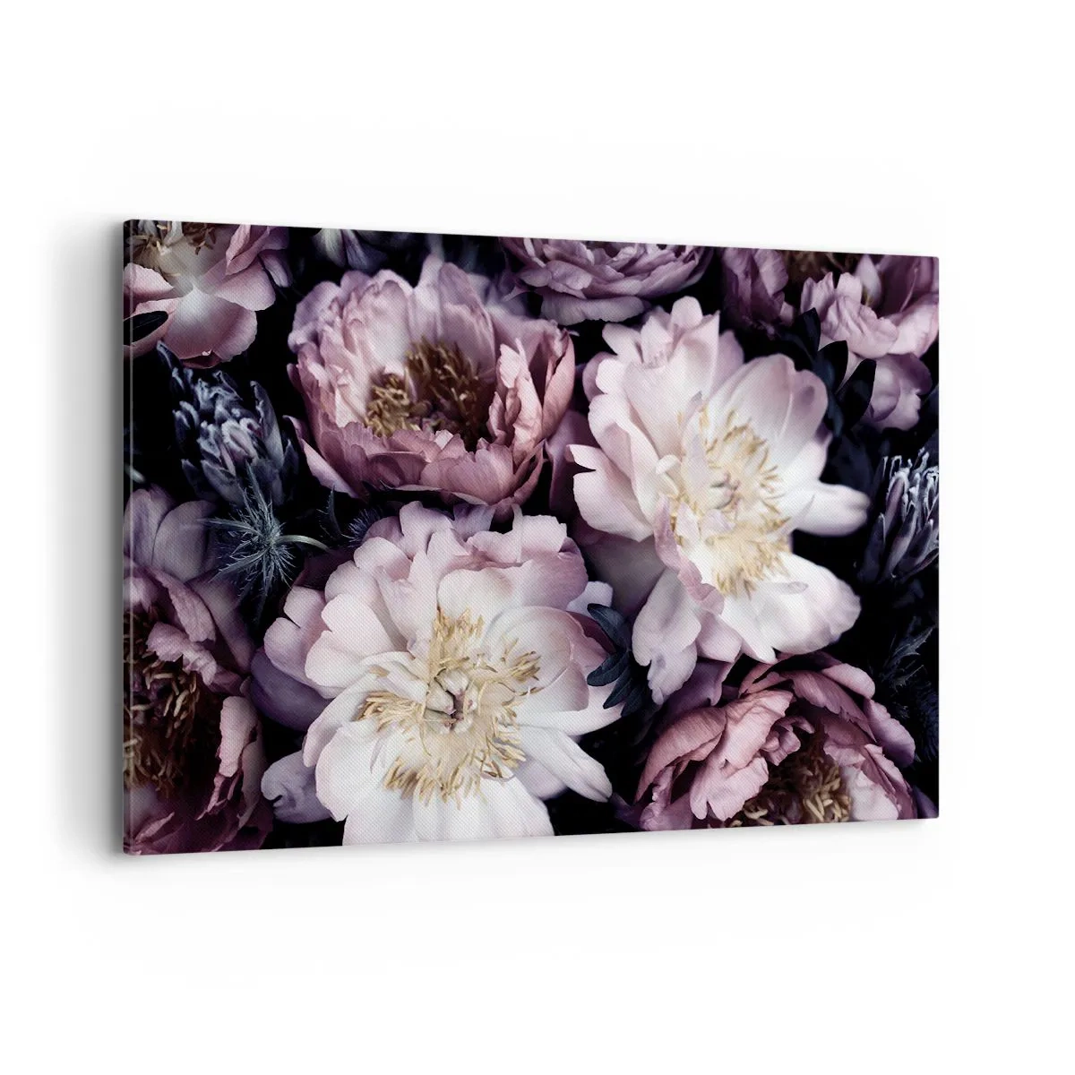 Canvastavla - Bild på duk - En bukett i gammal stil - 120x80 cm