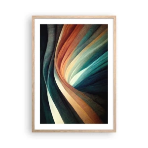 Affisch i ram av ljusek - Vävd av färger - 50x70 cm