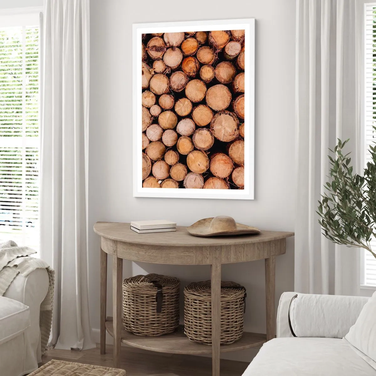 Affisch i vit ram - Ny början - 50x70 cm