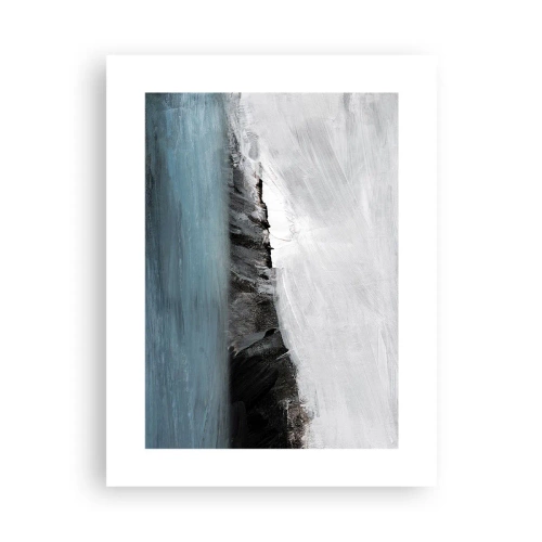 Affisch - Vatten - jord: en krock mellan elementen - 30x40 cm