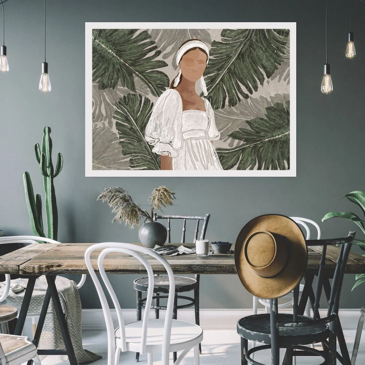 Affisch - Exotiskt porträtt - 50x40 cm