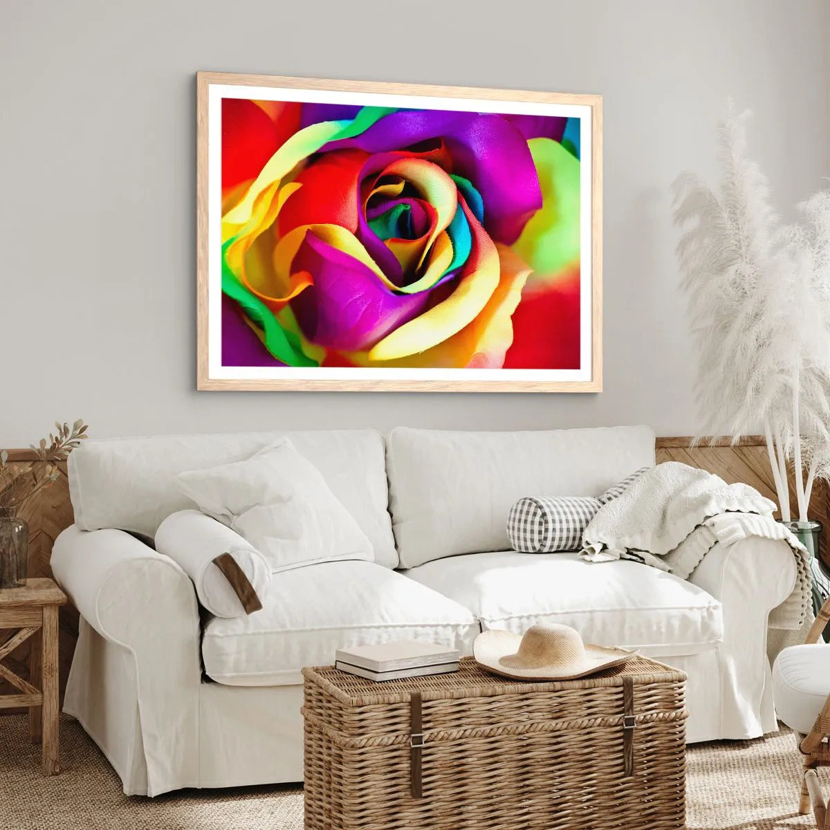 Affisch i ram av ljusek - Det är omöjligt - 100x70 cm