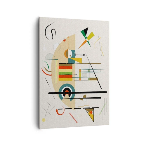 Canvastavla - Bild på duk - Så världen skrattar - 50x70 cm