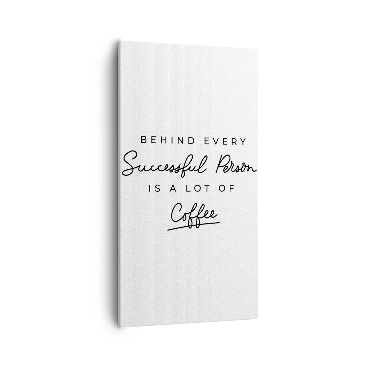 Canvastavla - Bild på duk - Framgångens hemlighet - 55x100 cm