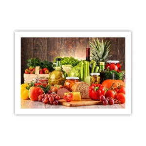 Affisch - Rökt, ugnstekt, marinerad - 70x50 cm